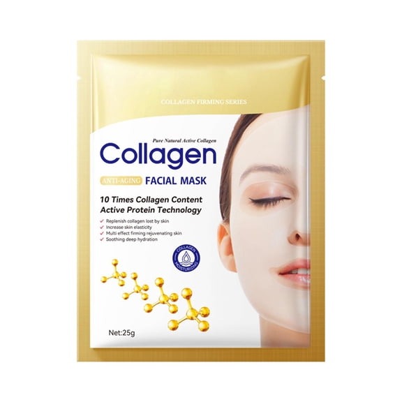 Vadktai Collagen Face Mask with Real Deep Collagen for Skin Care, Hydrating, Anti-Wrinkle, Lifting
