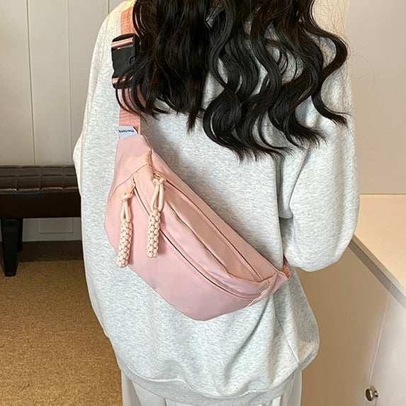 Vadktai Crossbody Bags for Women, Trendy Medium Crescent Bag, Lightweight Woman Over Shoulder Purse with Zipper