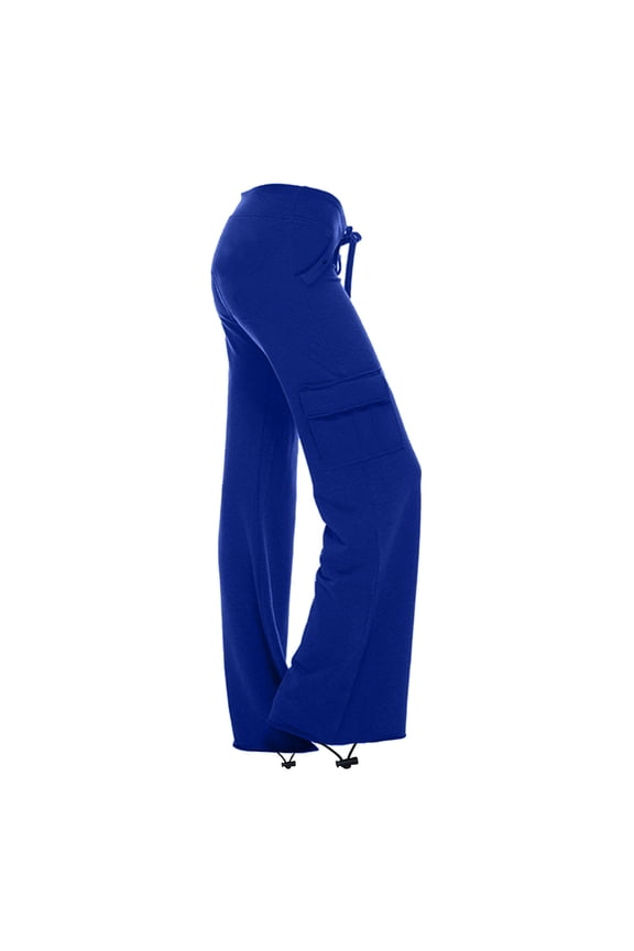 Yoga Cargo Pants for Women with Pockets,Ladies High Waisted Boot Cut Long Pants Workout Stretch Pants Tummy Control Yoga Flare Leggings