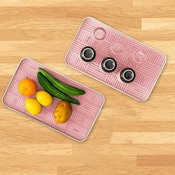 Vadktai Dish Drain Tray, 15'' x 9”, Large Water Storage Capacity Dish Drain Board, Dish Drying Pad for Kitchen Counter, Coffee Tea Tray, Water Drip Tray Holder for Cup, Fruit, Bathroom Accessories