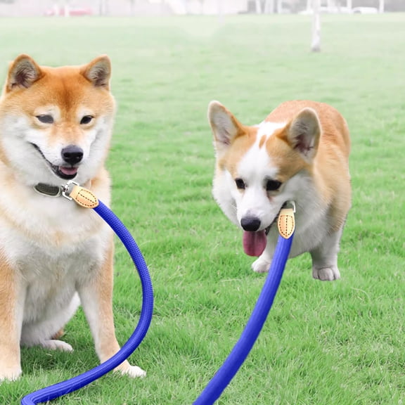 Vadktai Double Dog Leash, Two Dog Leash Splitter, Adjustable Length and Tangle Free, Heavy Duty Walking Training Dual Dog Leash Extension for Medium Dog