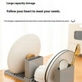 thumbnail image 1 of Vadktai Extendable Dish Drying Rack, Narrow Dish Rack, Small Dish Rack for Kitchen Counter Sink, Anti-Rust Plates Rack with Cutlery Holders, 1 of 4