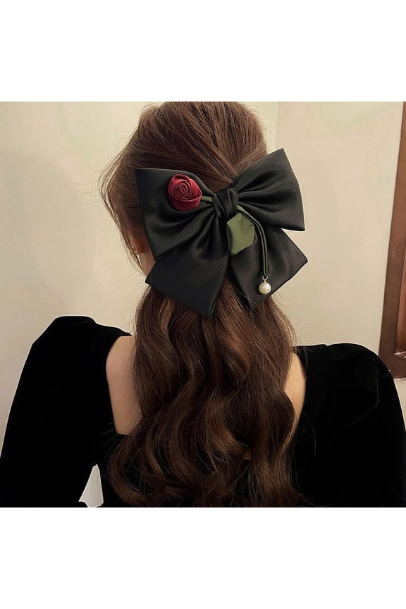 Extra Large Bow Hair Accessory Exquisite Hair Clip For Women Spring Clip At The Back Of The Head For Hair Styling