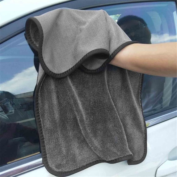 Vadktai Extra Large Car Drying Towel, Twisted Terry Microfiber Towels for Cars, 1000GSM Professional Quick Dry Cleaning Cloth for Car, Scratch-Free, Absorbent Wash Towel, 25" x 36"