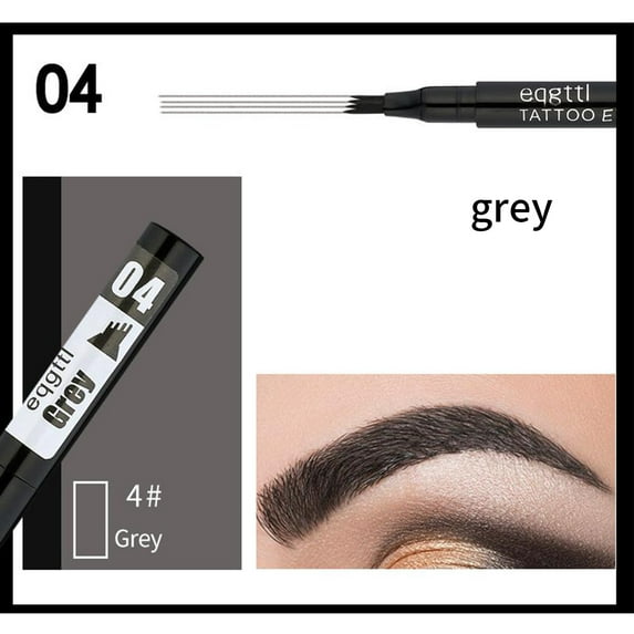Vadktai Eyebrow Pen - Eyebrow Pencil with Micro 4-Fork Tip, Microblading Eyebrow Pen for Natural Hair-Like Brows, Long-Lasting Eye Brow Pencils for Women, Smudge-Proof