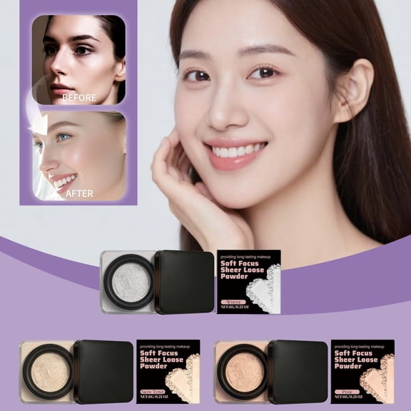 Vadktai Finishing Powder – Translucent – Feather-Light Finishing Powder for a Flawless, Matte Finish – Easy, Mess-Free Application for Every Makeup Lover