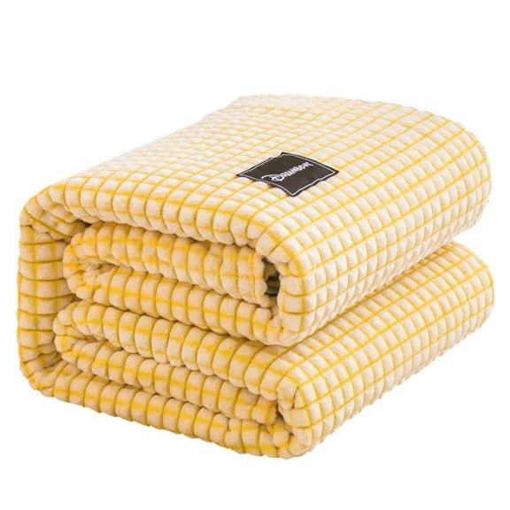 Vadktai Fleece Throw Blanket, Super Soft and Warm Blankets for Couch, Sofa and Bed Waffle Textured, Cozy, Fuzzy and Lightweight