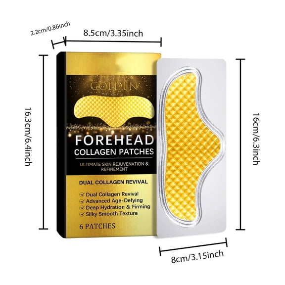 Vadktai Forehead Wrinkle Patches for Fine Lines & Hydration - Smoothing Facial Wrinkle Patches with Hyaluronic Acid, Peptides & Collagen - Hydrogel Anti Wrinkle Skincare for Men & Women