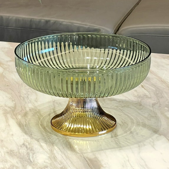 Vadktai Fruit Bowl, Large Decorative Bowl, Decorative Pedestal Bowl for Table Décor, Fruit Bowl for Kitchen Counter Decor