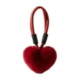 thumbnail image 1 of Vadktai Fur Heart Keychain - Soft Small Red Heart Charm - Cute Valentines Day Gifts for Her - Plush Heart Shaped Key Ring, 1 of 6