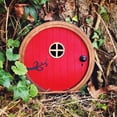 thumbnail image 1 of Vadktai Garden Fairy Door Decoration, Miniature Fairy Doors, Mini Fairy Garden Decor, Yard Art Sculpture for Trees Fairies Door Wall Hanging Ornaments, 1 of 3
