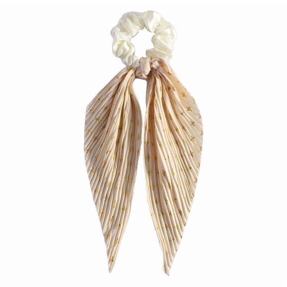 Vadktai Hair Scarf Scruncheis for Women, Knotted Bow Hair Ties, Elastic Bands Hair Ribbon, Scrunchy Ponytail Holder for Girls