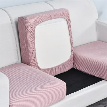 Vadktai High Stretch Individual Seat Cushion Covers Sofa Slipcovers Featuring Jacquard Textured Twill Fabric