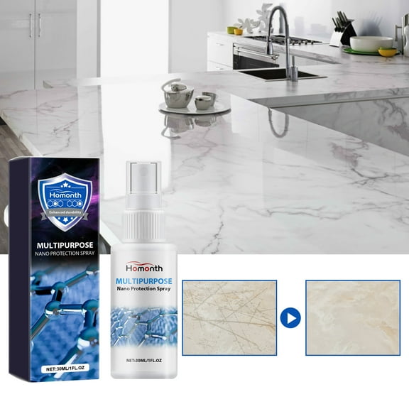 Vadktai HomeMultipurpose Coating Spray Kit - Shine, Seal & Protect Kitchen & Bath Surfaces, High Shine, Repels Stains & Grime Effortlessly, Use on Stainless Steel, Sinks, Countertops, Glass & More