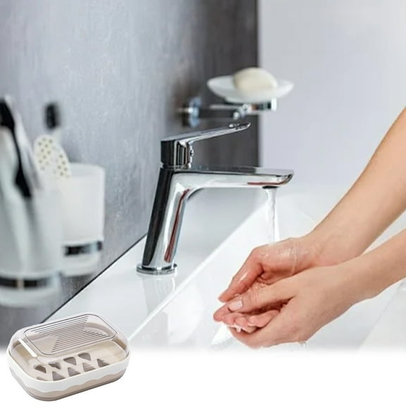 Vadktai Leakproof Soap Holder 1 Pack, Travel Soap Container with Lid, Travel Size Toiletries, Portable Bar Soap Holder, Soap Box, Soap Dish for Traveling, Camping, Gym, Bathroom