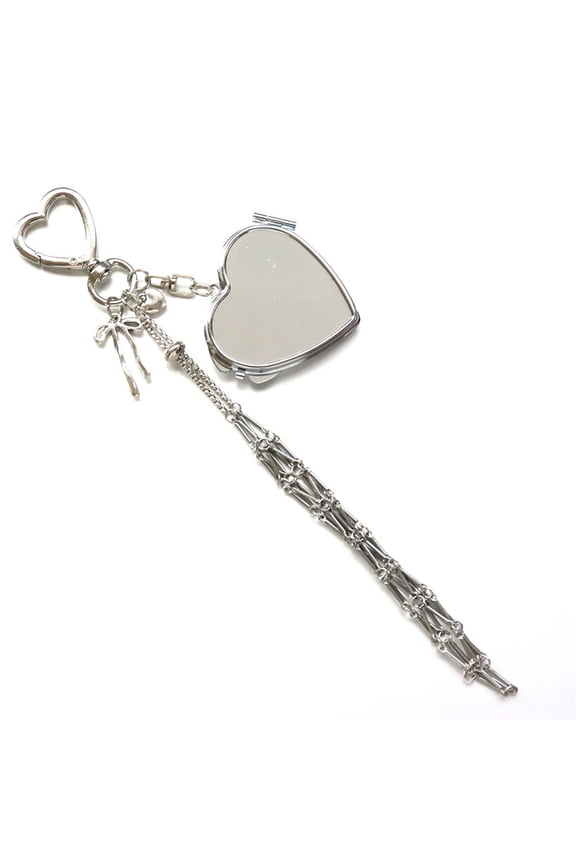 Lipstick Keychain - Lipstick Holder with Mirror for Purse - Liptubes Case for Bag - Chapstick, Lip Gloss Holder Key Chain - Lipbalm, Lipgloss Stylish Case