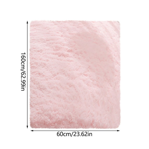 Vadktai Loom Area Rug, Fuzzy Velvet Throw Rugs for Girls Bedroom, Shaggy Carpet for Kids Room with Non-Slip Bottom, Soft Fluffy Indoor Living Room Carpet