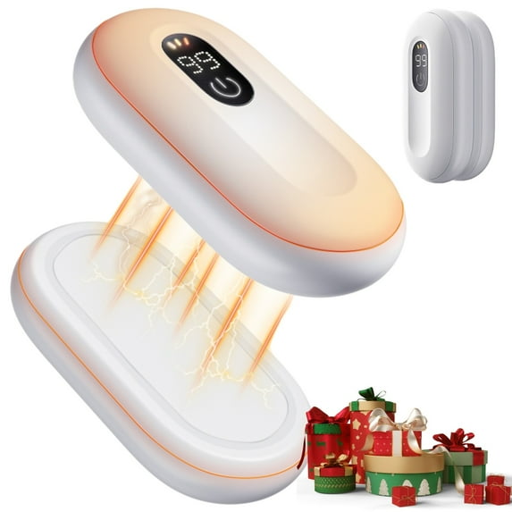 Vadktai Magnetic Rechargeable Hand Warmers 2 Pack, Ultrathin Electric Handwarmers, Portable Pocket-Sized Heater, for Men, Women Purse Must Haves