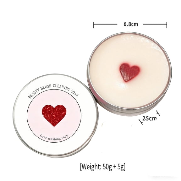 Vadktai Makeup Brush Cleaning Soap And Silicone Pad Portable Makeup Tool Cleaning Soap 100g/50g
