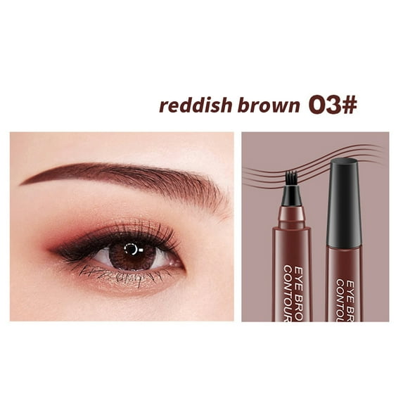 Vadktai Microblading Eyebrow Pen, Eyebrow Pencil Magical Upgraded Eye Brow Pencils for Women with 4 Fork Tip for Natural-Looking Hair, Like Defined Brows, Last All-Day