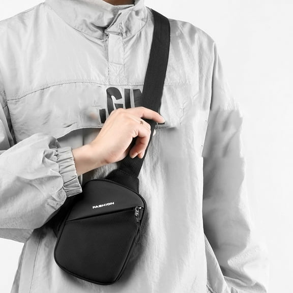 Vadktai Mini Sling Bag Men Small Crossbody Bag Women Fanny Packs Casual Phone Chest Bag Waterproof Slim Personal Pocket Bag Backpack for Travel Hiking