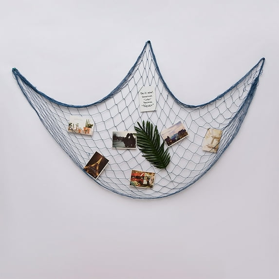 Vadktai Natural Fish Net Decorative, Beach Themed Fish Net Decorations for Pirate, Mermaid, Beach Party Home Bedroom Décor