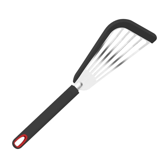 Vadktai Nonstick Fish Spatula With Silicone Edge, Nonstick Fish Spatula, Heat-Resistant Fish Turner Spatula, Silicone Fish Spatulas For Cooking, For Scrapping, Flipping, Frying, Turning Foods