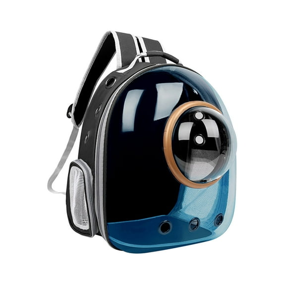 Vadktai Pet Space Capsule Backpack, Small Medium Cat Puppy Dog Carrier, Transparent Breathable Heat Proof, Pet Carrier for Travel Hiking Walking Camping