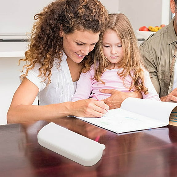 Vadktai Plastic Pencil Box, Large Capacity Pencil Cases, Hard Pencil Case, Crayon Box with Snap-tight Lid Stackable Design, Plastic Storage Box for Office Supplies