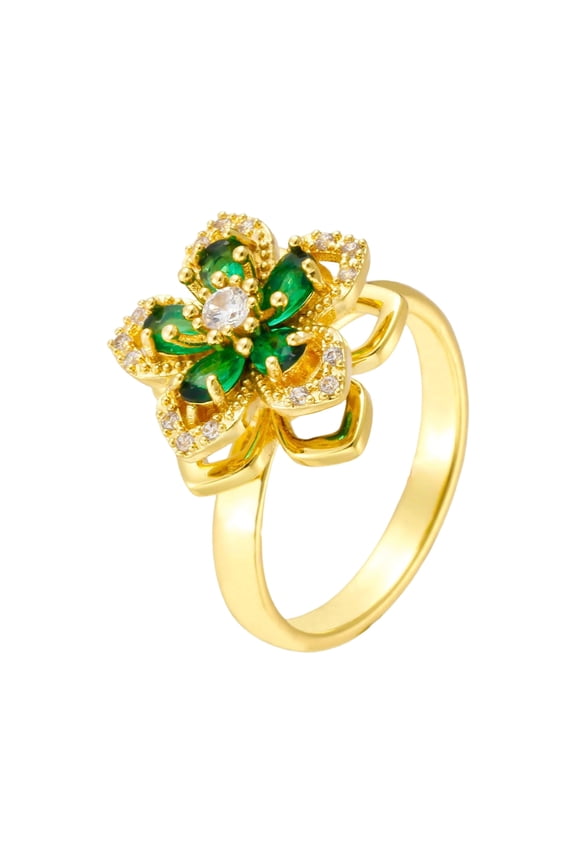 Ring for Women, Crystal Rings, Fidget Ring Spinner Ring, Jewelry Gifts for Engagement Birthday Wedding Anniversary, Valentine's Day Jewelry