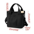 thumbnail image 1 of Vadktai Small Canvas Tote Bag with Zipper, Multi Pocket Shoulder Crossbody Handbag Bag with Compartments for Work, 1 of 7