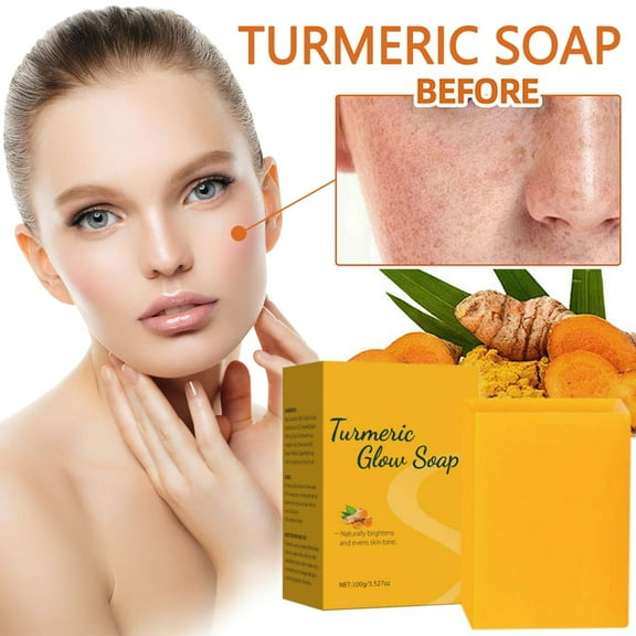 Vadktai Soap Lemon Turmeric Soap Tablets Cleansing Turmeric Soap Facial And Body Shower Soap Firming Pores And Removing Pigments