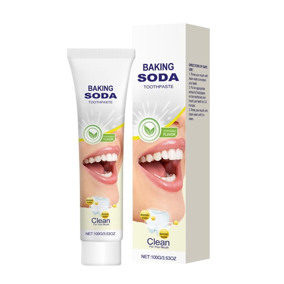 Vadktai Soda Toothpaste – Fluoride Free – Supports Enamel Mineralization and Brightens Teeth Naturally, Vegan, Cruelty-Free
