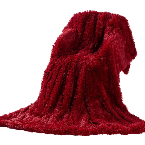 Vadktai Soft Fluffy Blanket Fuzzy Sherpa Plush Cozy Faux Fur Throw Blankets for Bed Couch Sofa Chair Decorative