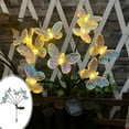 thumbnail image 1 of Vadktai Solar Butterfly String Lights, 2Pcs Warm White LED Outdoor Waterproof Butterfly Fairy String Lights for Garden Yard Outdoor Decorations, 1 of 7