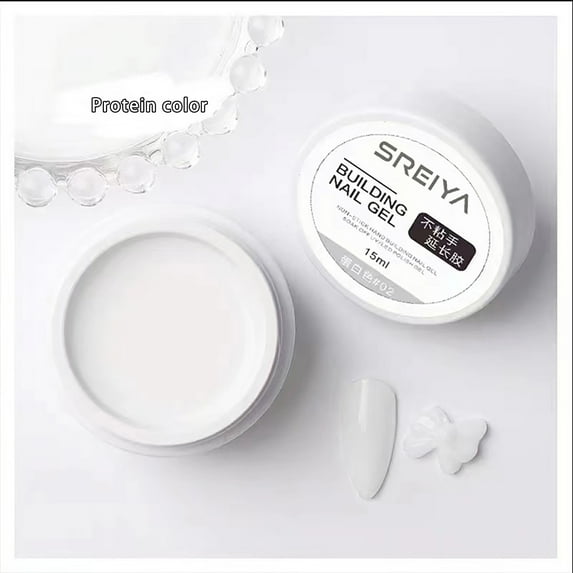 Vadktai Solid Builder Gel for Nail, Clear Extension Gel Non Stick Hand, 3d Nail Gel Sculpture Carving Gel Modeling Nail Art Soak Off Manicure DIY At Home