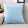 thumbnail image 1 of Vadktai Solid Color Decorative Cotton Linen Throw Pillow Case Cushion Cover Pillowcase for Couch Sofa Bed, 16 x 16 Inches, 1 of 2