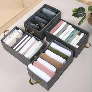 Vadktai Storage Baskets, Shelf Organizer Bins, Fabric Baskets Foldable Storage Bin, Closet Organizers and Storage, Storage Basket for Organizing Wardrobe, Shelves, Bedroom