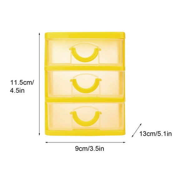 Vadktai Storage Drawer, Plastic Drawers Multifunctional Desktop Storage Box, Storage Containers Small Drawers Organizer for Home, Office, Sundries Holder