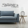 thumbnail image 1 of Vadktai The Best Thing About Memories is Making Them Black Vinyl Wall Decal Positive Quotes Lettering Wall Decor Inspirational Art Letters, 1 of 4