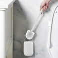 thumbnail image 1 of Vadktai Toilet Brush with Ventilated Drying Holder, Silicone Toilet Bowl Brush Bathroom Cleaning Bowl Brush Kit Sturdy Cleaning Toilet Brush, Floor Standing & Wall Mounted Without Drilling, 1 of 6