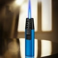 thumbnail image 1 of Vadktai Torch Lighter, Turbine Jet Bright Fire Lighter, Windproof Straight Torch Blue Flame Lighter, Wind Resistant Bright Fire Lighter, Torch lighters Butane refillable for Men, 1 of 2