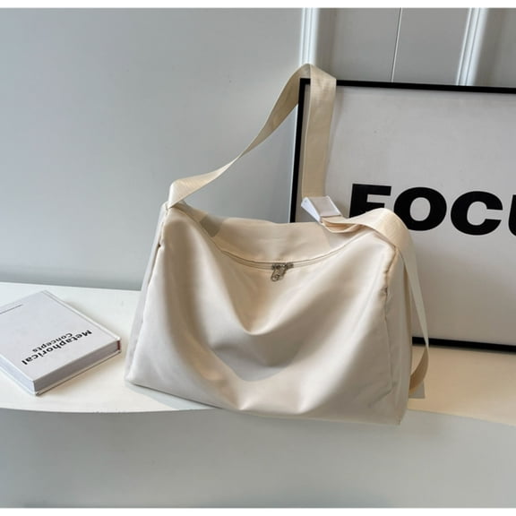 Vadktai Tote Bag for Women, Foldable Tote Bag With Zipper Large Shoulder Bag Top Handle Handbag for Travel, Work