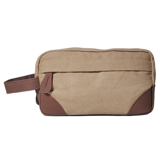 Vadktai Travel Toiletry Bag - Hanging Toiletry Bag for Men Water Resistant Canvas Shaving Bag with Large Capacity for Travel