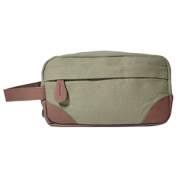 Vadktai Travel Toiletry Bag - Hanging Toiletry Bag for Men Water Resistant Canvas Shaving Bag with Large Capacity for Travel