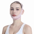thumbnail image 1 of Vadktai V Shaped Face Mask, V Line Lifting Mask, V Shaped Contouring Face Mask, Face Lifting Strap, Face Toning Belts, Jaw Exerciser, Washable and Reusable, 1 of 1