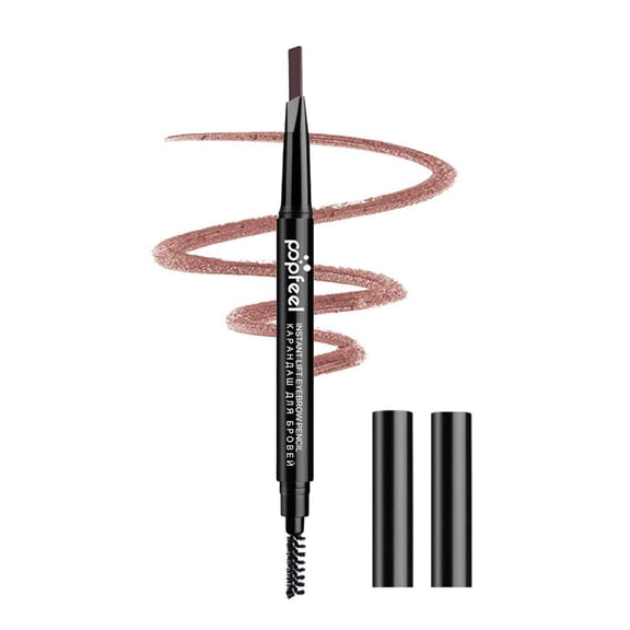 Vadktai Waterproof Black Eyebrow Pen with Brush, Dual-sided Fine Eyebrow Pencil, Natural-Looking Brows, Long Lasting, Draws Tiny Brow Hairs and Fills in Sparse Ultra-Fine Brow Pen
