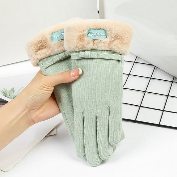 Vadktai Winter Gloves for Women Warm Touchscreen Glove Windproof Elastic Texting Black Red Pink Grey Gloves Women