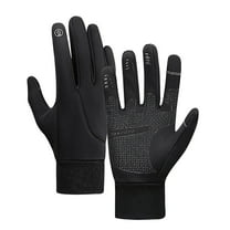 Vadktai Winter Warm Gloves, Thermal Black Warm Gloves for Men Women Waterproof Touchscreen Non-Slip Freezer Gloves for Driving, Cycling, Hiking, Skating (S)