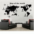 thumbnail image 1 of Vadktai World Map Wall Stickers Decor Murals Decal, Acrylic Office Wall Art Decor Bedroom living room TV wall, 1 of 5